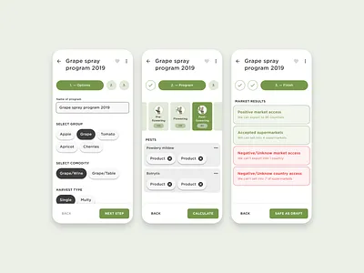 Farm mobile app app apple application buttons check group choose figma ios list material mobile program stepper steps title ui ux