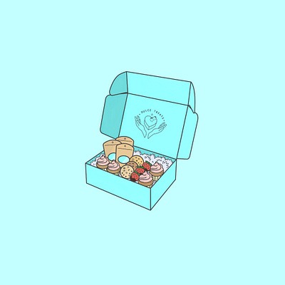 Treatbox Graphic adobeillustrator design flat illustration minimal minimalistic vector