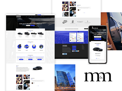 M&M Limo Website Design & Build automobile automotive branding chicago design limo limousine minimal mobile design mobile ui photography rebrand typography ui ux web web design website website design wordpress