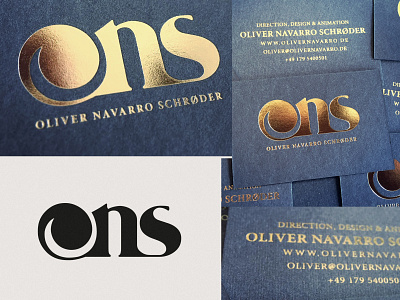 ONS LOGO & CARDS cards design font design graphic design initials logo lettering logo logo design logo designer logotype symbol type design typogaphy typography art