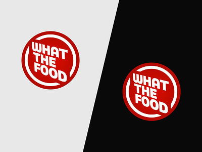 What The Food avatar branding entertainment gastronomy logo sans serif youtube channel