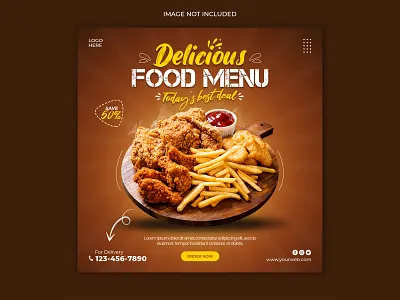 Food Social media banner post template banner banner ad brand brand identity branding design fastfood food banner graphicdesign instagram post instagram stories template