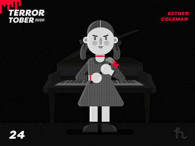 24. Esther Coleman - Terrortober2020 character design esther coleman flat design illustration illustration vector the orphan