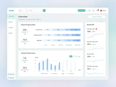 ACME Fraud Management app dashboard design data visualization design ui ux web