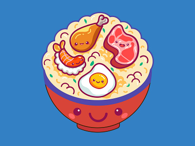 Tee Design ~ Restaurant Maestro character colorful cute cute art cute illustration design fine art illustration illustrator kawaii kawaii art kawaii food tee tshirt tshirt design tshirtdesign