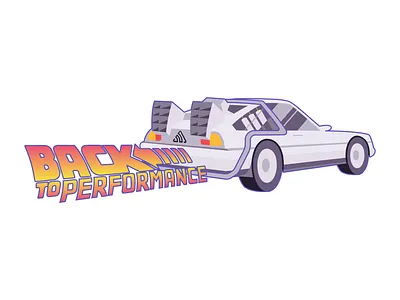 Back to Performance backtothefuture car sentry sticker