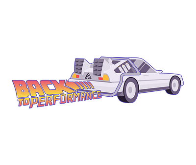 Back to Performance backtothefuture car sentry sticker