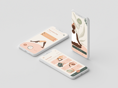 Mettayoga UX/UI Concept Design colour design drawing graphicdesign illustration illustrator minimal ui ux vector web