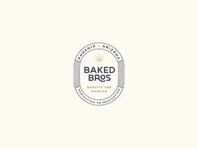 Baked Bros Cannabis Co. baked brand identity branding bros cannabis design edibles medication