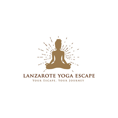 lanzarote yoga Escape branding design flat icon illustration illustrator logo minimal typography vector