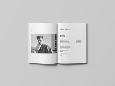 Mockup. My portfolio/about me adobe book branding design flat illustrator indesign logo minimal portfolio portfolio design typography vector