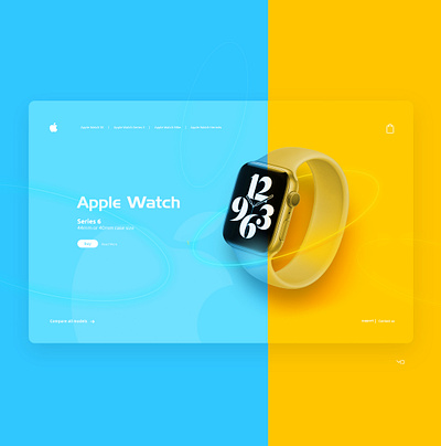 Apple Watch branding design flat graphic minimal typography ui web webdesign website