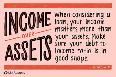 Income Over Assets assets handlettering income income tax listreports