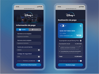 Credit card checkout web daily ui disney figma mobile mobile design ui ux web