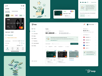 Loop Case Study bank card credit card credit score currency design e commerce finance fintech ill illustration payment ui uidesign ux uxdesign uxui webdesign