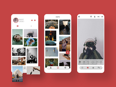 photo editing app adobexd adobexduikit app design opentowork ui uidesign uiux ux uxdesign