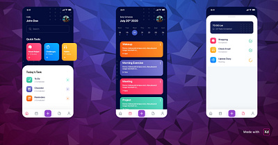 Task Organization App app design application task management ux