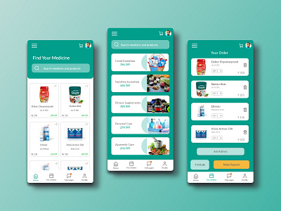 Medicine Delivery Service design mobile app mobileappdesign uidesign ux