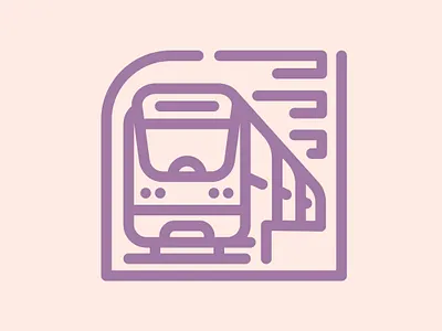 Day 94 - Subway 100 Icons Daily 100days design icon illustration leeayr logo minimal subway train vector