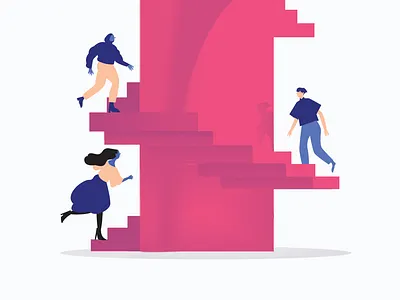 climb character design illustration illustrator vector visual storytelling web
