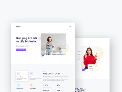 Owali - Creative Agency about aboutus agency agency branding agency website blog bootstrap contact creative creative agency creative design design portfolio services web web page design webdesign website website design
