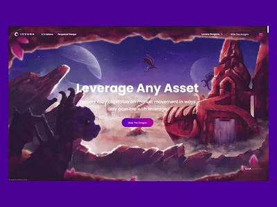 Levana Website Development animation app art cryptocurrency cuberto design dragon illustration interaction motion graphics nft token ui ux