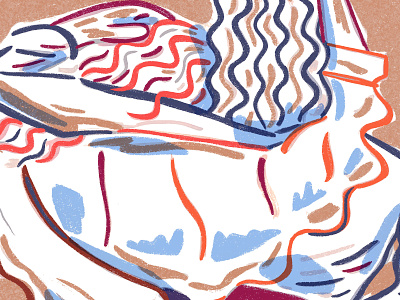 Untitled Friends design editorial illustration embrace friends friendship illustration linework procreate
