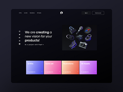 Piqo design website branding dark design desktop illustration landing page minimal official piqo product typography ui ux website