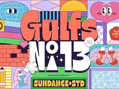 Gulfs Display Font branding children colorful display font font font design font family fonts fun fonts graphic design graphic designer graphics kids font lettering logo fonts retro font typeface typefaces typography vintage font