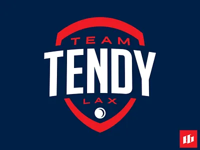 Team Tendy Lax Logo brand branding design icon lacrosse logo sports typography vector