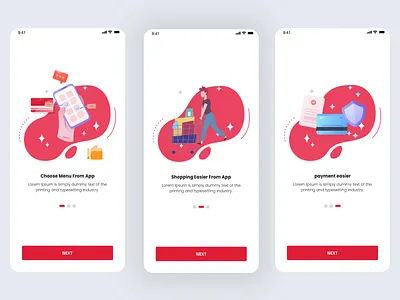 Onboarding Grocery App - Free UI KIT freebies grocery grocery app illustration onboarding onboarding ui ui ui design uiux ux