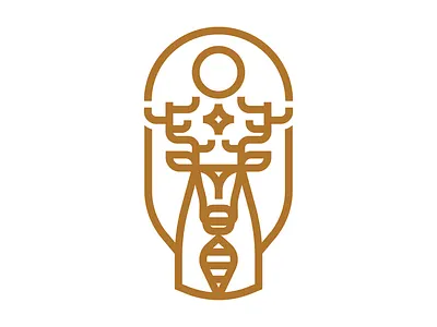 Deer badge animal badge brand deer design draw drawing graphic design icon identity illustrate llustration logo nature wildlife