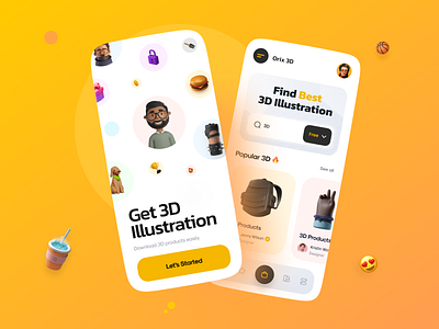 Downloader App 3d app app design download illustration mobile mobile app mobile app design mobile app design agency mobile design mobile ui popular top ui uiux ux ux ui uxui