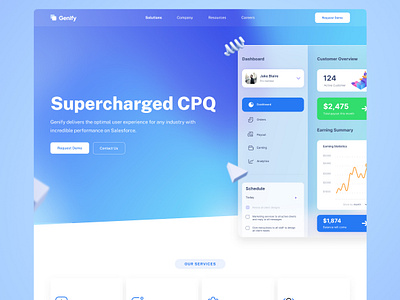 SaaS Company Website Design design figma landing page landing page design ui design uidesign ux design web design website concept website design