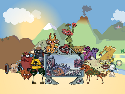 Checkspear - PokemonGo From 2011 fantastic illustration illustration art illustration danimaux illustration digital illustrator illustrator vectorielle landscape monde fanstastique monsters montres pokemon start up week end startup swna