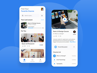 Online Course Design Exploration app apps design courses design figma figmadesign mobile ui mobileui online onlinecourse ui ui design uiuxdesign ux