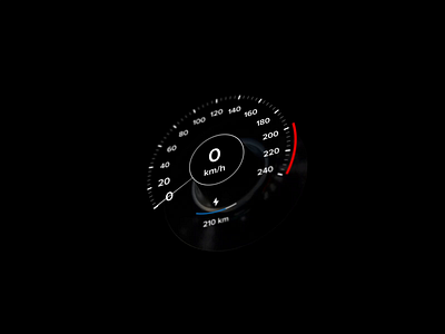 Speedometer Concept (Motion Design, Sound ON) acceleration automobile automotive automotive design automotive dial car cluster dial digital driving gauge instrument interface motion motion design speed ui ui ux uiux vehicle