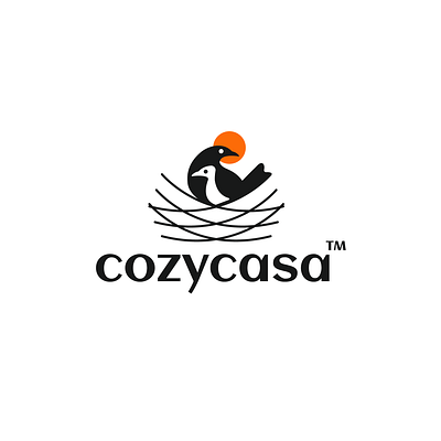 cozycasa animal bird clever creative decoration design fly furniture home logo minimal nest simple