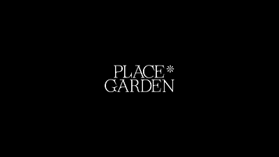 PLACE GARDEN - TYPE branding design illustration logo minimal type type art type design typeface typographic typography typography art typography poster website