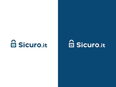 Sicuro.it Logotype blue brand branding branding concept branding design branding identity design font green icon lettering lettering logo logo logomark logotipo logotype mark product web website