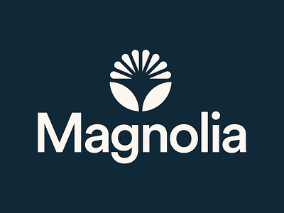 Magnolia abstract badge brand brand identity brand mark branding collateral dental flower geometric graphic design icon logo magnolia print seal stamp symbol