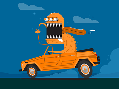 The Thing cars hotrods illustraion illustration illustration art illustration digital illustrations minimalist monsters ridiculousrods seattle thething thing