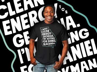 I'm voting for Daniel Blackkman election georgia politics t shirt design t shirt mockup