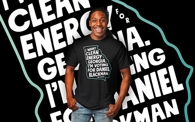 I'm voting for Daniel Blackkman election georgia politics t shirt design t shirt mockup