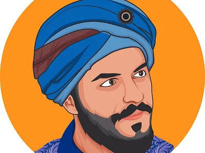 Flat Portrait | Cartoon Portrait art artwork avatar cartoon color design digitalart face flat illustration illustrator line art minimal minimalist pop portrait portrait design profile vector vectorillustration