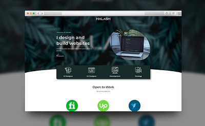 HALASH | WORDPRESS | UI agency landing page branding design designer homepage landingpage logo minimal portfolio typography ui website