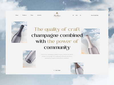 NFT wine collection bottle clean crypto drink food landing page nft restaurant uidesign website white wine winery wineshop