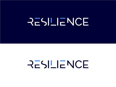 Resilience web app logo design logo minimal typography