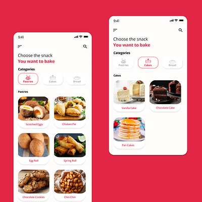 HOWTOBAKE - MRD app bake bakery branding cook design minimal mobile ui uidesign uiux ux