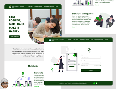 Landing page mockup design ui ux web website